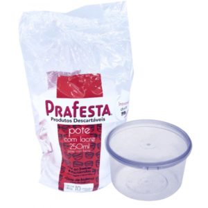 Pote Redondo com lacre 250 ml