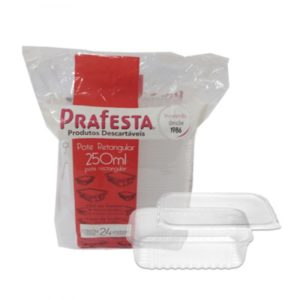 Pote Retangular 250 ml

